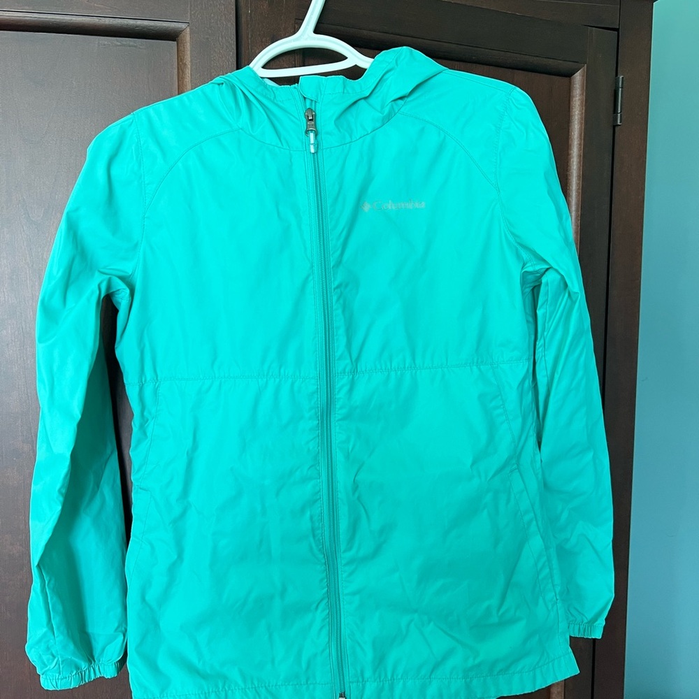 Columbia Teal Hooded Jacket